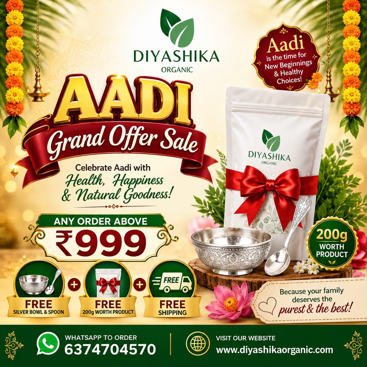 Aadi Sale — Special Offers on Organic Baby Food